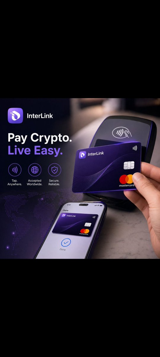 RajaBhai357266's tweet image. InterLink is bridging blockchain with real payments 
From online shopping to POS stores, the InterLink Mastercard makes crypto spending simple.
#InterLink #Mastercard #FutureFinance