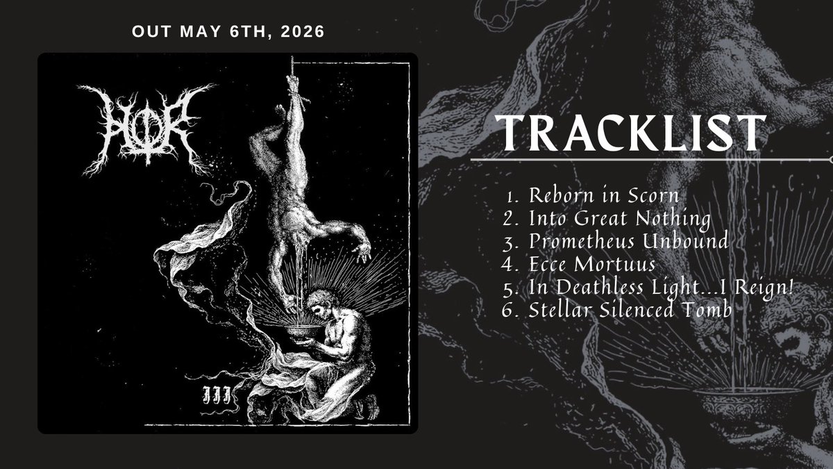 Defstar666's tweet image. 🔜 HOR - III

🗓️May 6, 2026
🏷️Metal Throne Productions
horblackmetal.bandcamp.com

#Hor #Greek #BlackMetal