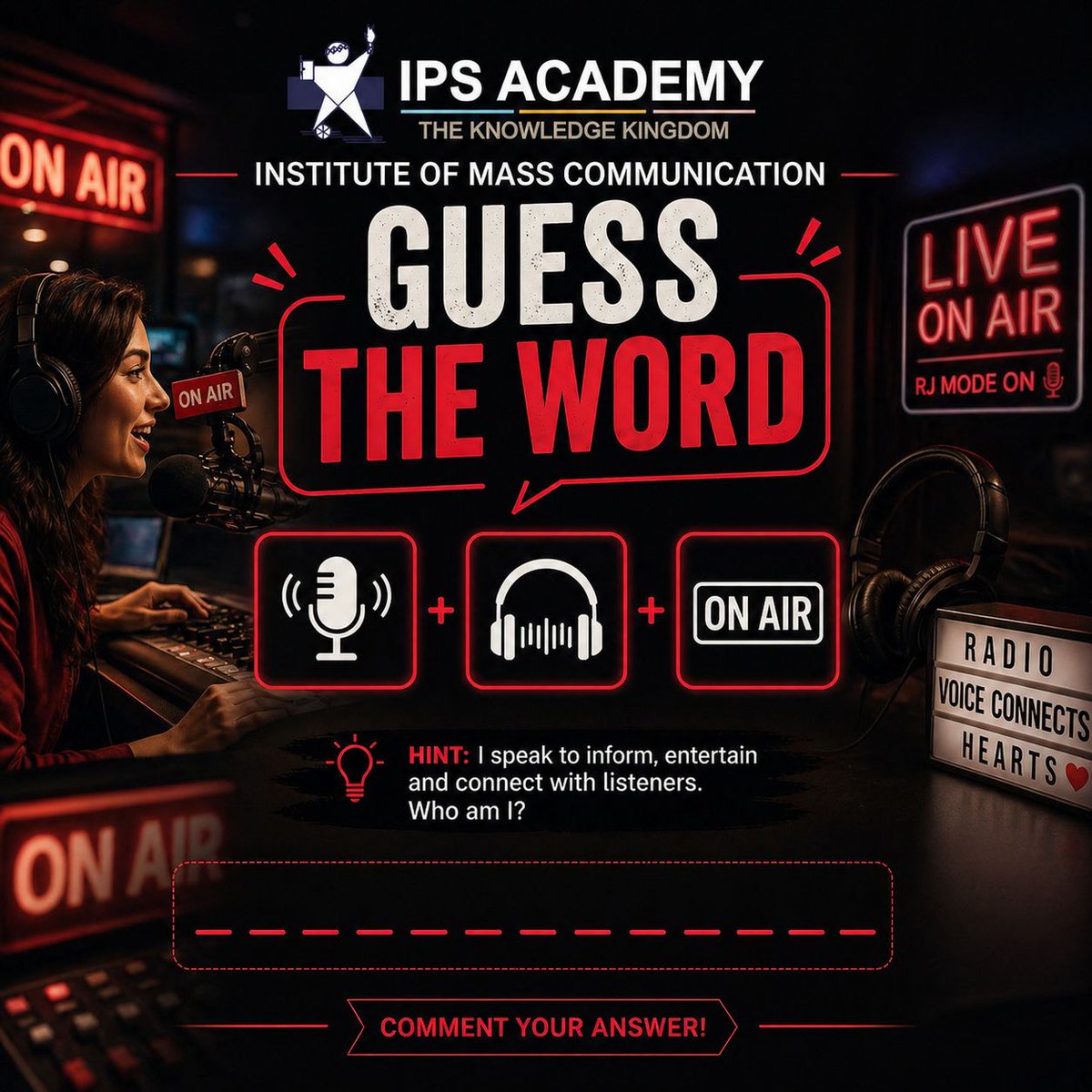 Masscommipsa's tweet image. Comment your answers fast

Admissions open now. Don’t just follow the trend, be the voice that creates it. 🚀

#IMC #IPSAcademy #MassCommunication #Broadcasting #MediaStudies #Journalism #CareerInMedia #EnrollNow #IndoreEducation #CreativeCareers #FutureReady #BScEM #BAMC #MAMC