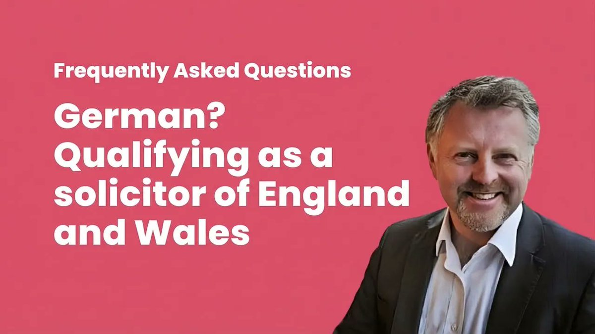 IngyMH's tweet image. From Germany and wanting to qualify as an English solicitor? In this video youtube.com/watch?v=Ip6qBa… Ingemar explains about the SQE route, QWE &amp;amp; exemptions. 

#Germany #lawyer #lawschool #paralegal #inhouse #SQE #QWE #deutsch #business #lawstudent