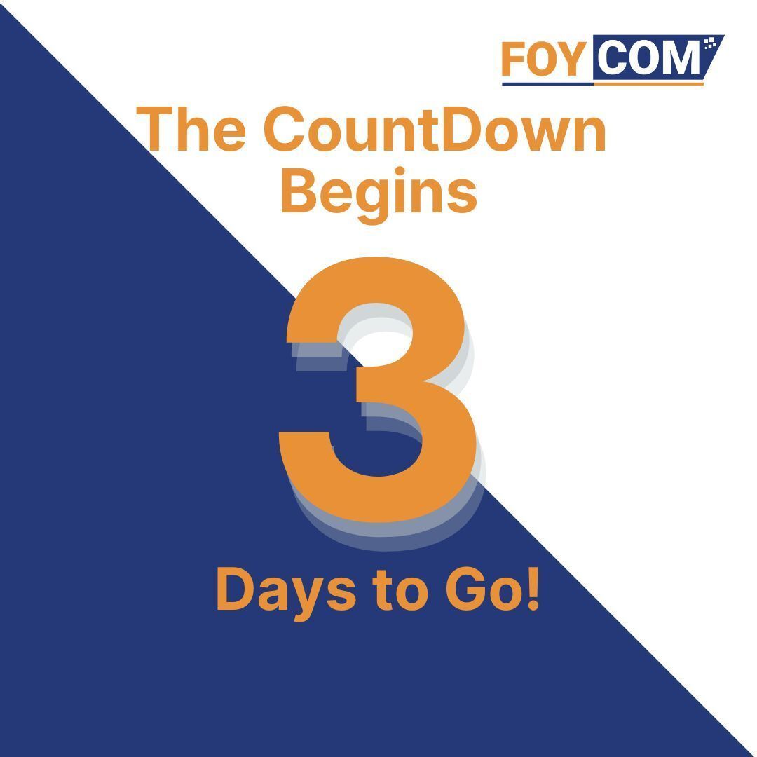 FoycomERP's tweet image. Something exciting is getting closer…
Just 3 days to go.
Stay tuned with FOYCOM. 
#ComingSoon #StayTuned #SomethingIsComing #InTheMaking