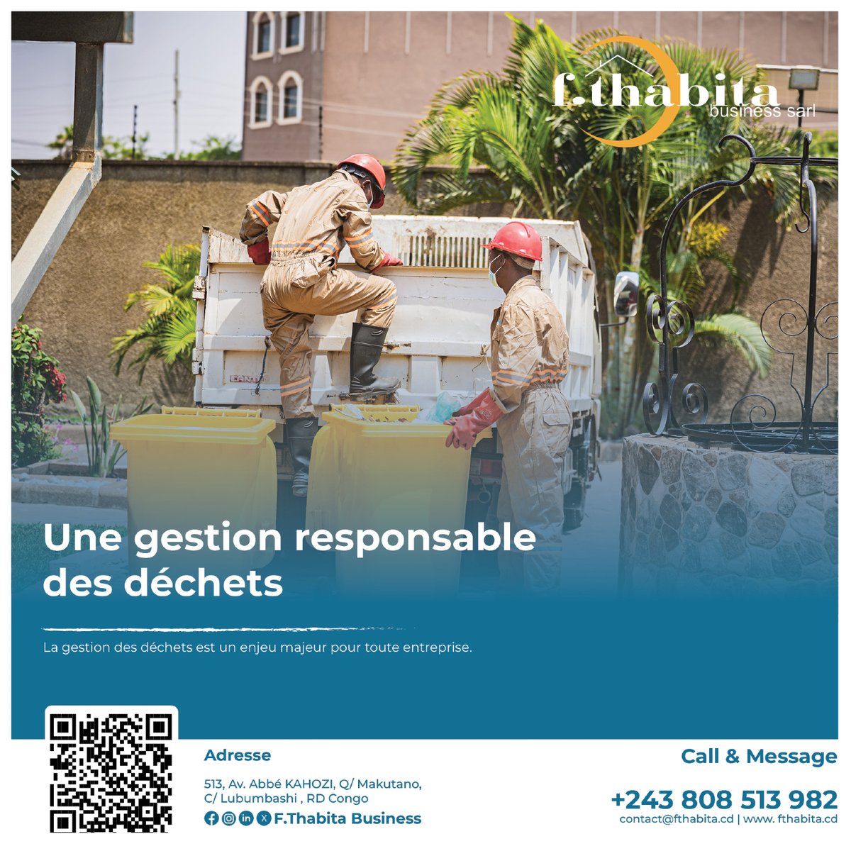 f_thabita52892's tweet image. Fthabita vous accompagne dans :

✔️ La collecte
✔️ La Gestion
✔️ L’évacuation des déchets

🌍 Ensemble, adoptons des solutions durables.

#Environnement #Déchets #Fthabita #DéveloppementDurable