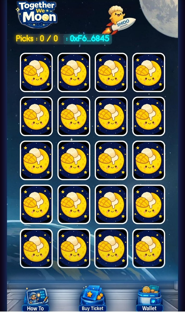 MangoPlayX's tweet photo. 🚀 We are officially launching new P2E : Together We Moon

🎟️ Ticket price start at just 1,500 Shido
🃏 If you find a matching pair, win 20,000 Shido
🎁 Plus, you’ll get a chance to enter our Lucky Draw at the end of the month

🎮 Play now: https://t.co/NDV3NOfjii https://t.co/zcN6gw7ADz