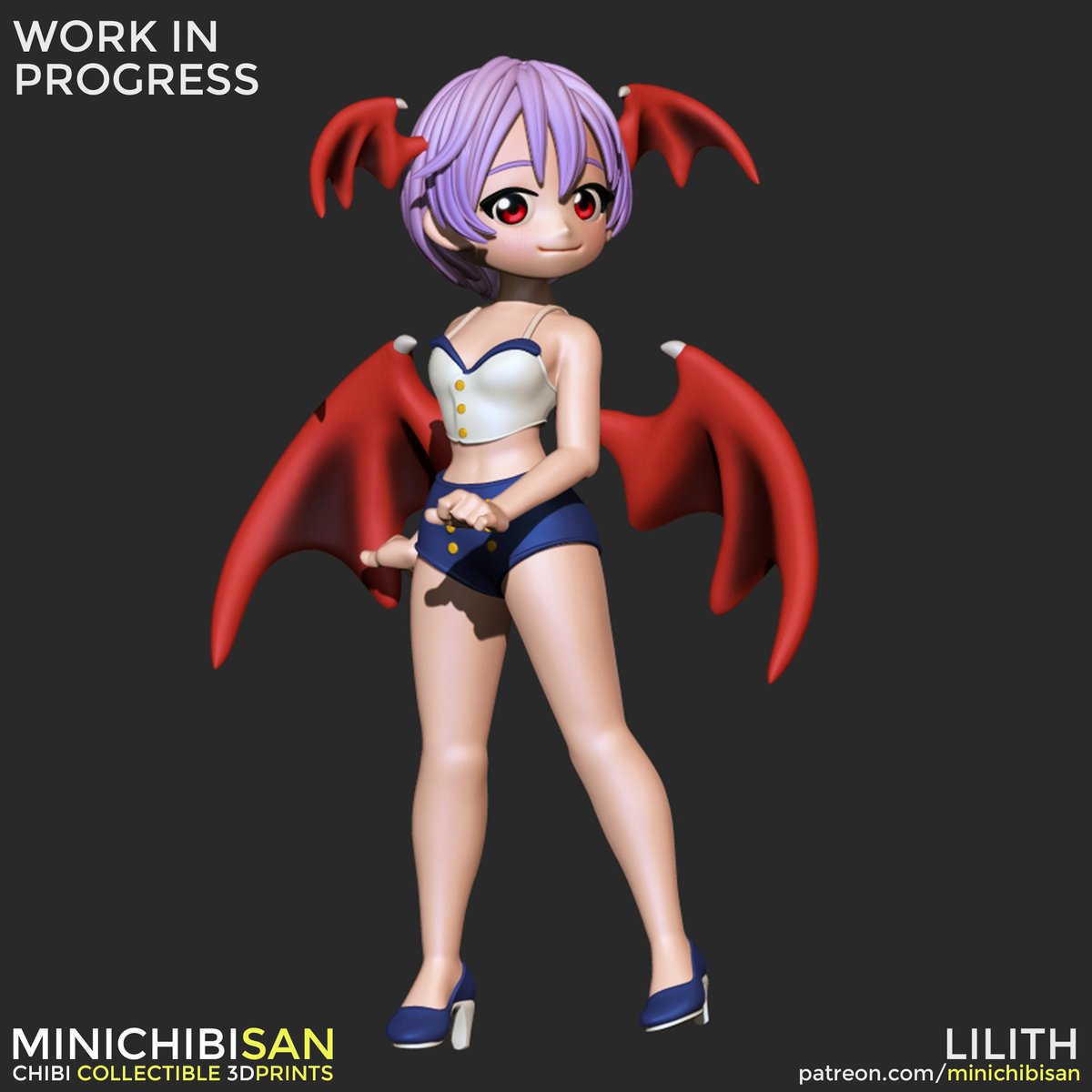 minichibisan's tweet image. #WIP #Lilith #Darkstalkers
#rkgk #リリス #ヴァンパイアザナイトウォーリアー