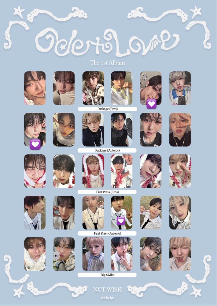 NCTWISHウィシ ode to love初回限定盤 photobook 特典 トレカ 交換 

譲♡シオン、ジェヒ、リョウ

求♡同異種　リク

郵送での交換を希望しております!
お気軽にお声がけください🙇🏻‍♀️