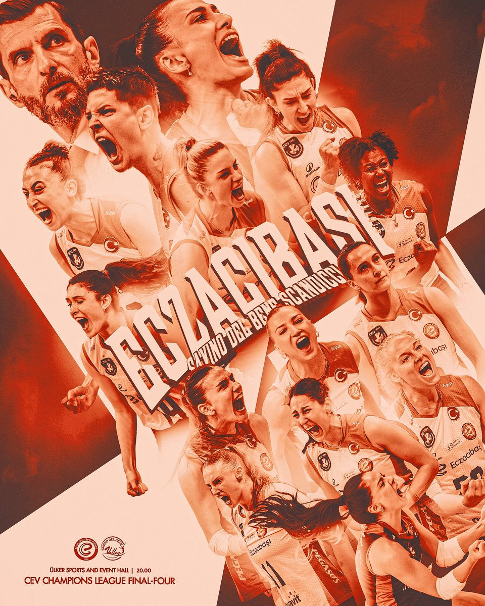 EczacibasiSK's tweet photo. Heads up Tigers!🐯 It’s time for 𝗳𝗶𝗻𝗮𝗹 𝗳𝗼𝘂𝗿! 🙌

💥 Game Day 
🏆 CEV Zeren Group Champions League | Semi Final
🏐 vs. Savino Del Bene Volley 
⏰ 20.00 TSİ
📍 Ülker Spor ve Etkinlik Salonu 
📺 TRT Spor Yıldız

#CLVolleyW https://t.co/O6U5xre2sa