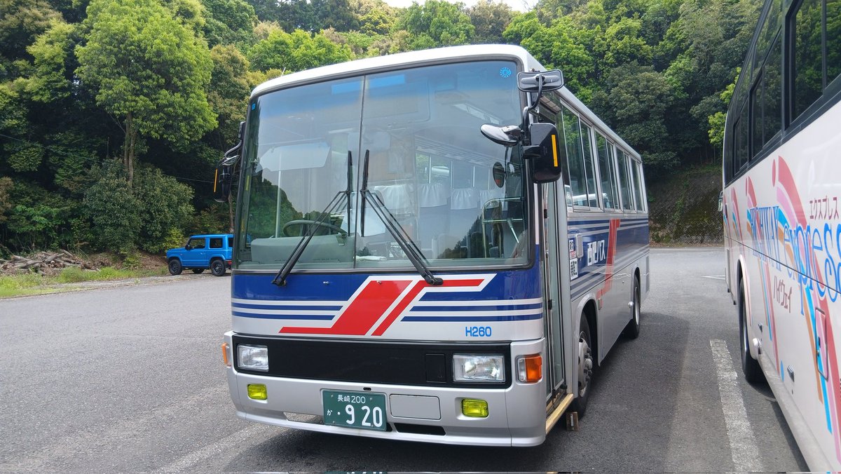 西肥バス H260 新上五島町のスクールバスで活躍する角目レインボーが