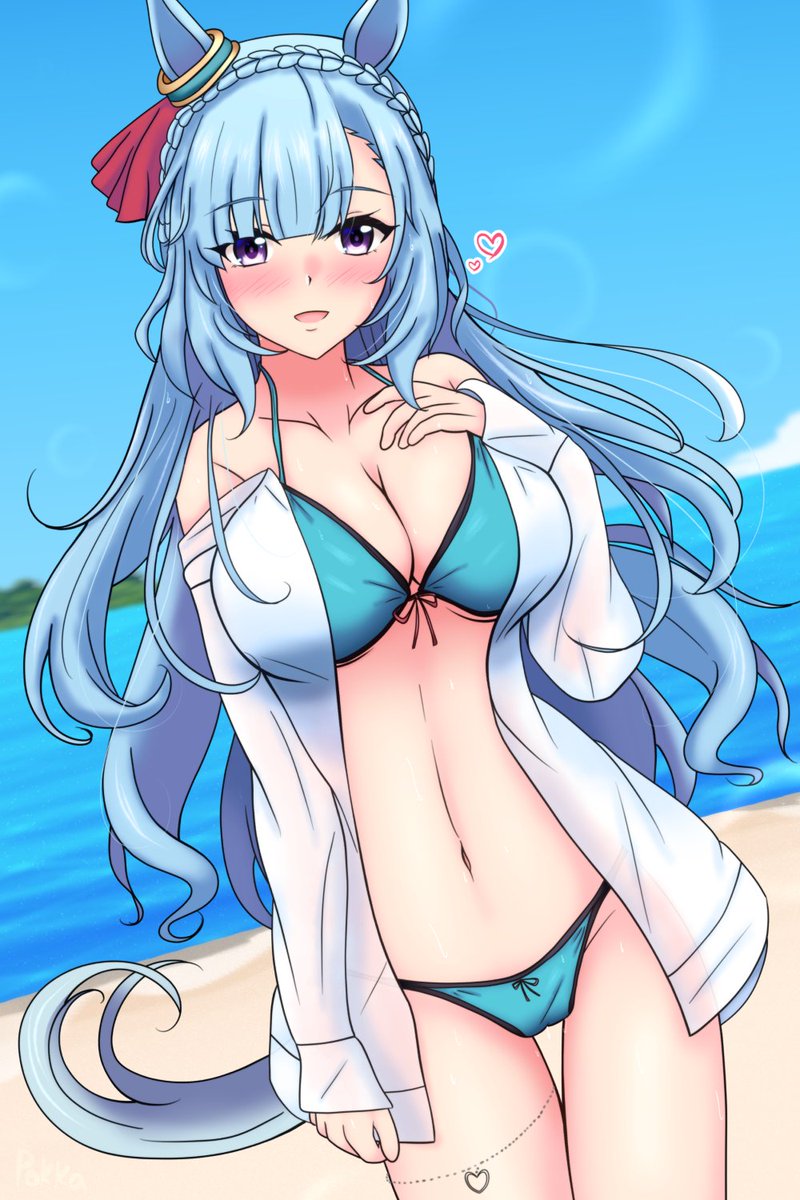 アルダンとメジロ島　※説明欄
#ウマ娘 #メジロアルダン