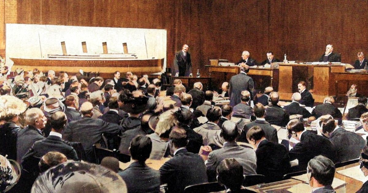 RMSTitanicOff's tweet image. #OnThisDay 114 yrs ago, the British Wreck Commissioner's Inquiry into the RMS #Titanic disaster formally opened in London, presided over by Lord Mersey. 36 days of testimony sought the official verdict to prevent future tragedies. 
🎨📷 HSN 
#HistoricShipsNetwork #Titanic114