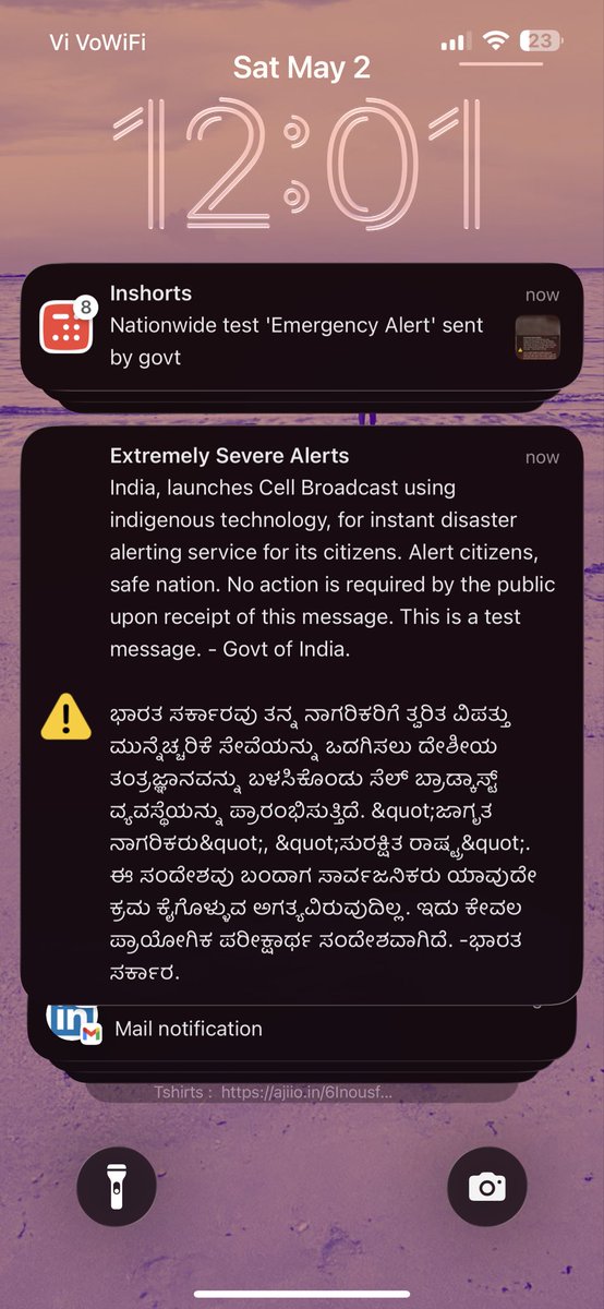 anshprat's tweet photo. Emergency alert test message across India https://t.co/3c1FpDFAFj