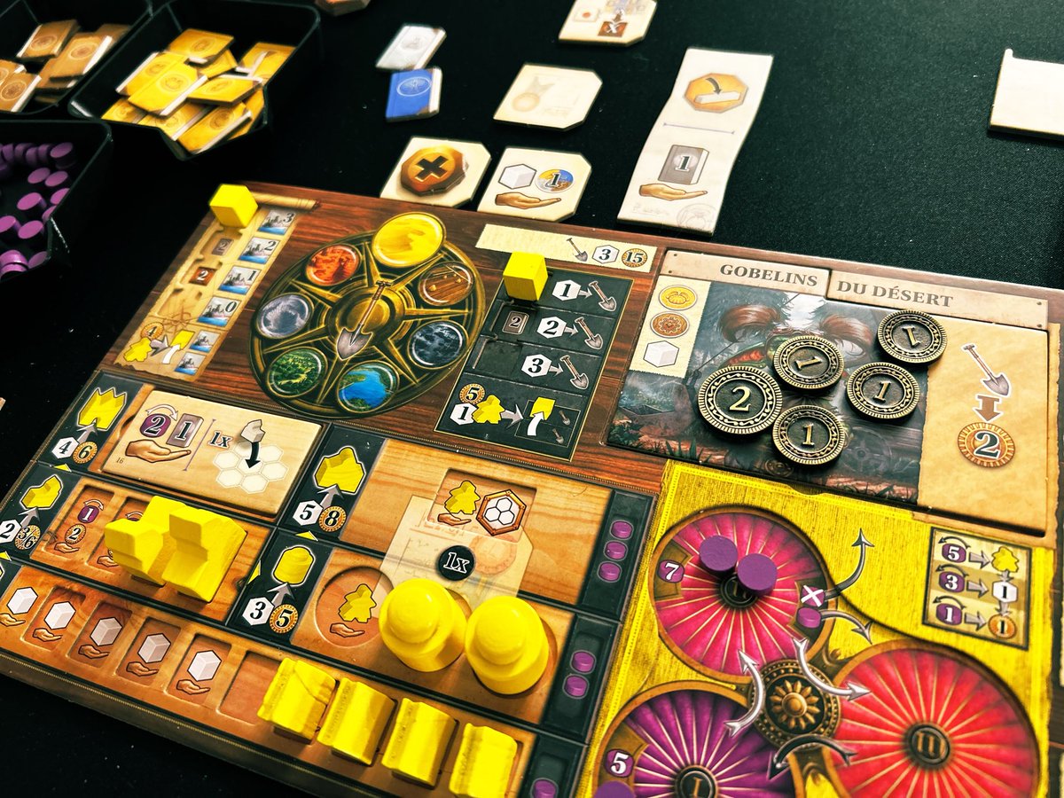 nepoulas's tweet image. Hier, retour sur Age of Innovation qu’on adore ici. Toujours sympa de tester de nouveaux combos factions/terrains. Victoire des Gobelins du désert !
#J2s #Jds @SuperMeeple