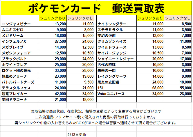 ※取引中 とりに来てくれる方限定価格！！ 🔥郵送買取強化中🔥トレカZ 通販専門店 (@toreca_Z_1201) / Posts / X