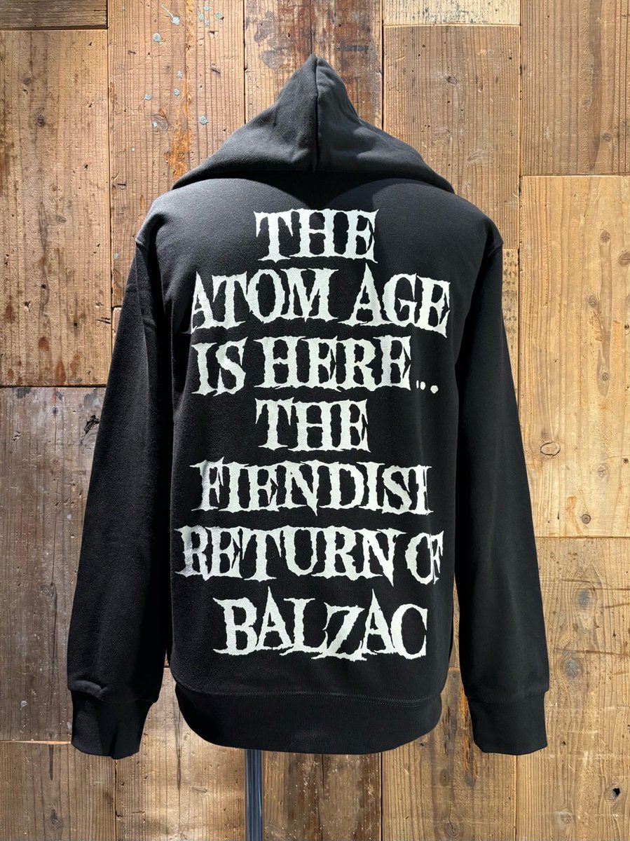 BALZAC 666mm特大ジャケット『HATRED』限定バージョン BALZAC EVIL LEGEND 1993 CUSTOM ZIP WORKSHIRT & HOODIE』SHOCKER