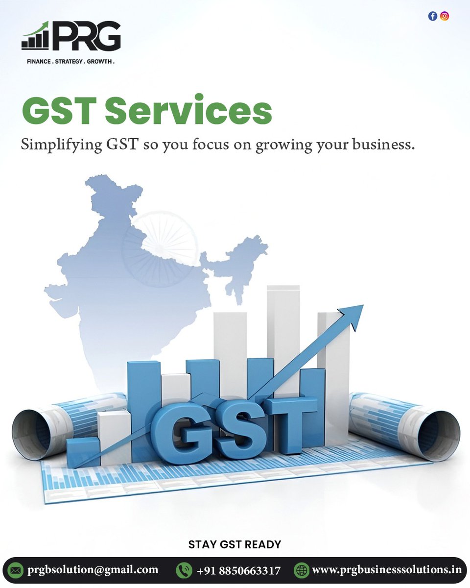 prgbsolutions's tweet image. Stay compliant, avoid penalties, and keep your business running smoothly with expert GST services. From registration to filing, we simplify everything so you can focus on what truly matters growth.
.
#GSTServices #GSTFiling #TaxCompliance #BusinessSupport #GSTConsultant