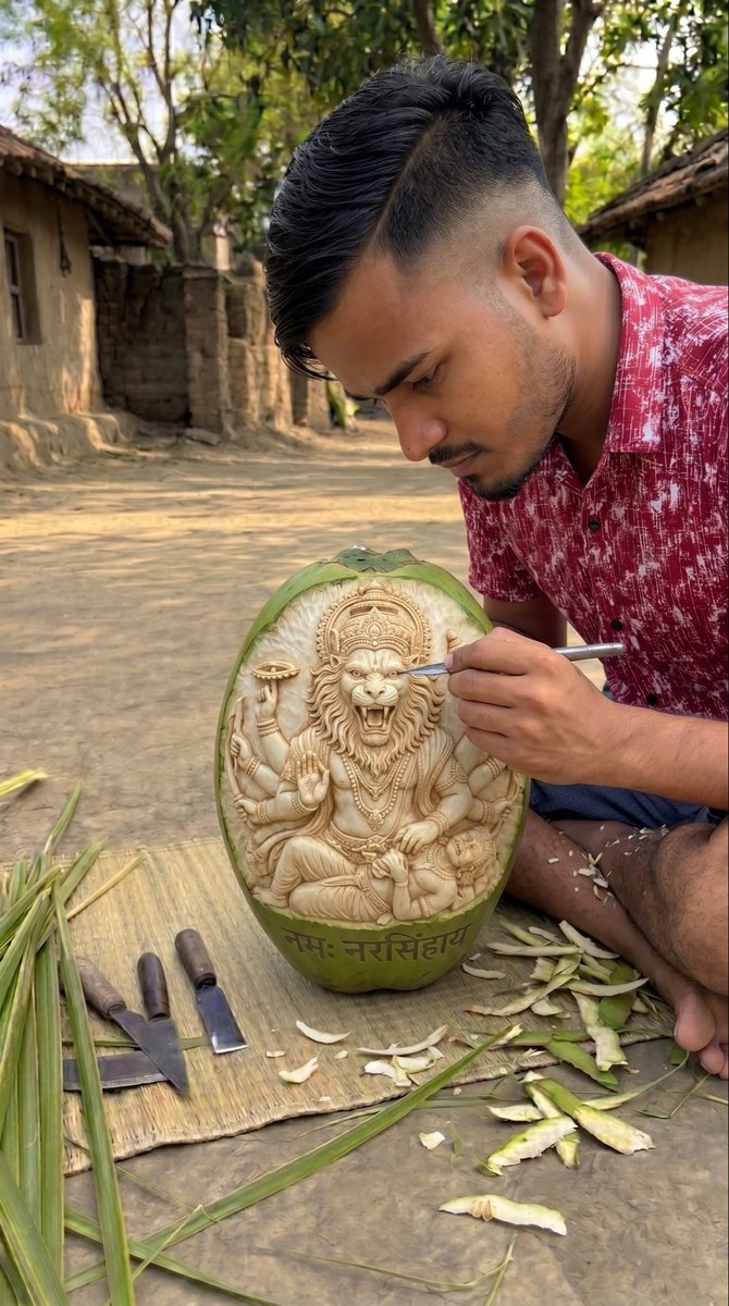 iamsudipsardar's tweet photo. Narsimha sculpture art by Sudip Sardar
@iamsudipsardar 
#iamsudipsardar #sudipsardar #narsimha #sculpture #art #artist #sudipsardarartist

Sudip sardar YouTube channel 
https://t.co/LYHvkidtvH

Sudip sardar Facebook profile 
https://t.co/0JM7N92X8E https://t.co/atik9qIOt1