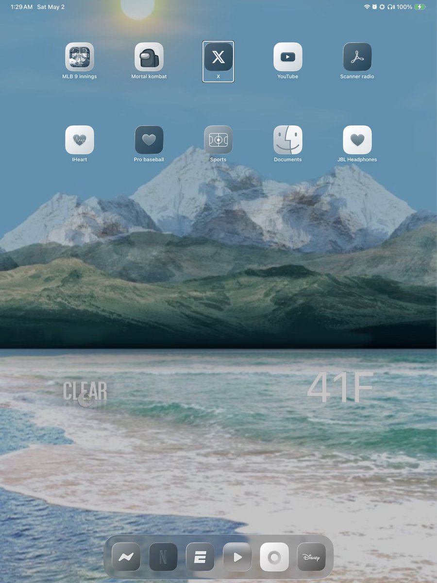 austynjohnson26's tweet image. Custom #wallboard 🌧️🫧

Inspired by Fav Weather by @daddykool666  
Wall: ☀ SUN Handcrafted Wallpapers (NO AI) V1.4 - ☀ FREE Pack ☀ by @MyLoveJewels 
Icons Vision iOS by @tweetbyyahn 
Simple and calm with the live weather widget.

Hope it brings some calm ✨