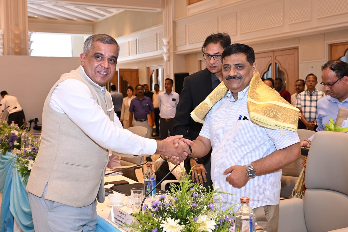 SanjayJhaBihar's tweet photo. Chaired a meeting with the officials of the Ministry of Ports, Shipping and Waterways and the Government of Karnataka on the expansion and modernisation of New Mangalore Port, coastal shipping connectivity, and development of inland waterways along Karnataka’s west coast.

The discussion focused on strengthening port infrastructure, enhancing multimodal connectivity, and unlocking the region’s economic potential through efficient maritime and inland transport systems.

@shipmin_india @sarbanandsonwal  @NewMngPort