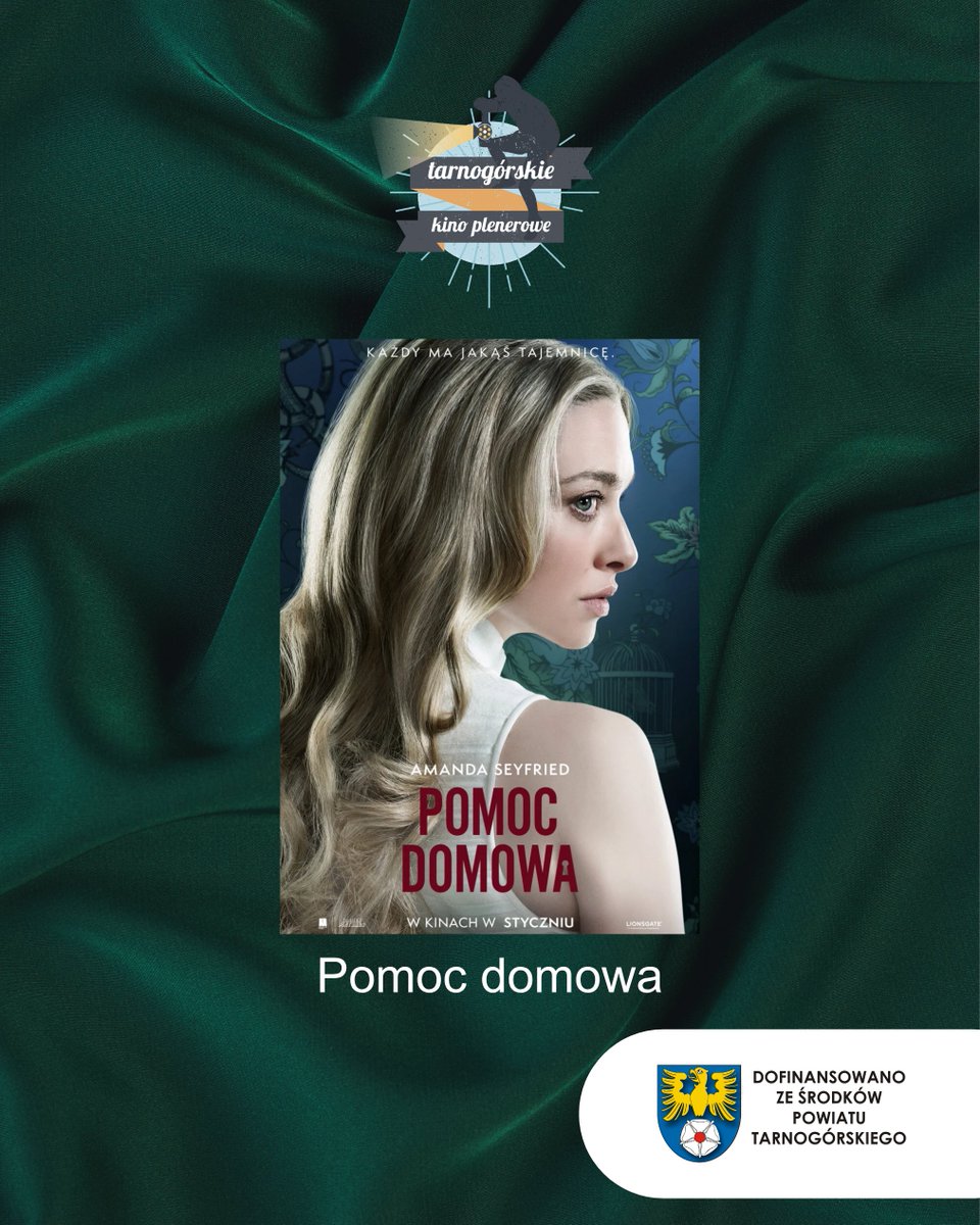 robertmrozek's tweet photo. 🏝️ Idealne domknięcie majówki nie istnieje? Nie w TG! 🎬 Już jutro Kino Samochodowe i thriller 🧤 "Pomoc domowa" pod gwiazdami 🌌 przy Hali Sportowej.

🏛️ Wydarzenie dofinansowane przez Starostwo Powiatowe. 🗳️ Szczegóły organizacyjne znajdziecie na naszym profilu na FB! https://t.co/hdKgtAphLS