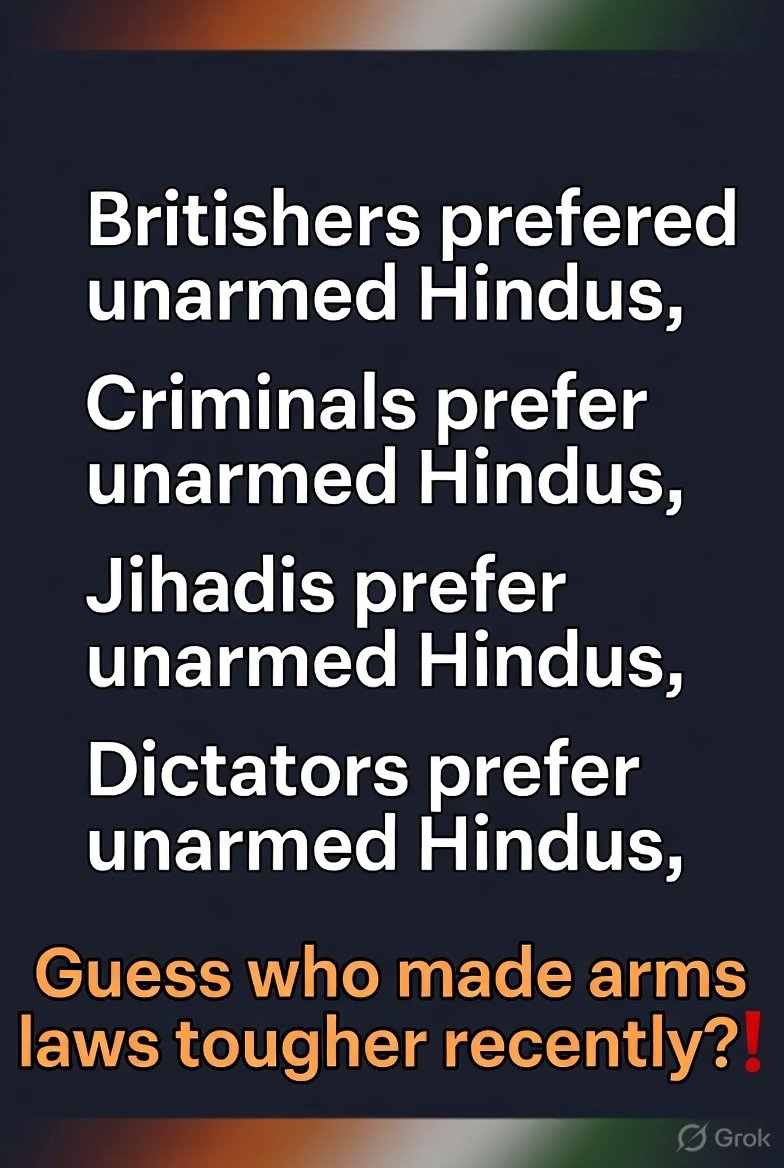 Who is unarming Hindu? An aware Hindu must know it!
