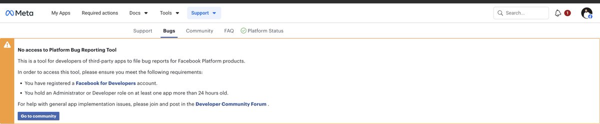 steevehook's tweet photo. @Meta do I really need 24 hours to be able to tell you show shitty your developer experience is? 🤦‍♂️ https://t.co/Th1PTH7Jvb