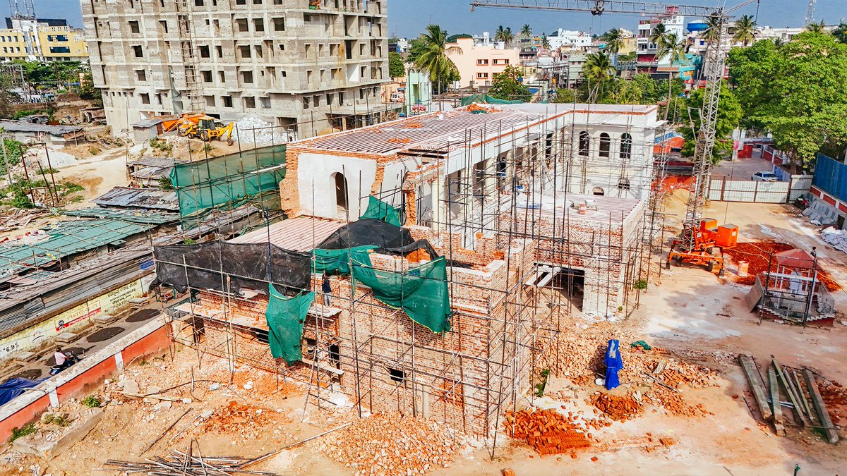 OBCC_Odisha's tweet photo. Preserving legacy, building the future ✨
The redevelopment of Ravenshaw Girls High School is not just construction—it is a careful revival of history.
#OBCC #Cuttack #Heritage https://t.co/bDWrmLNa23