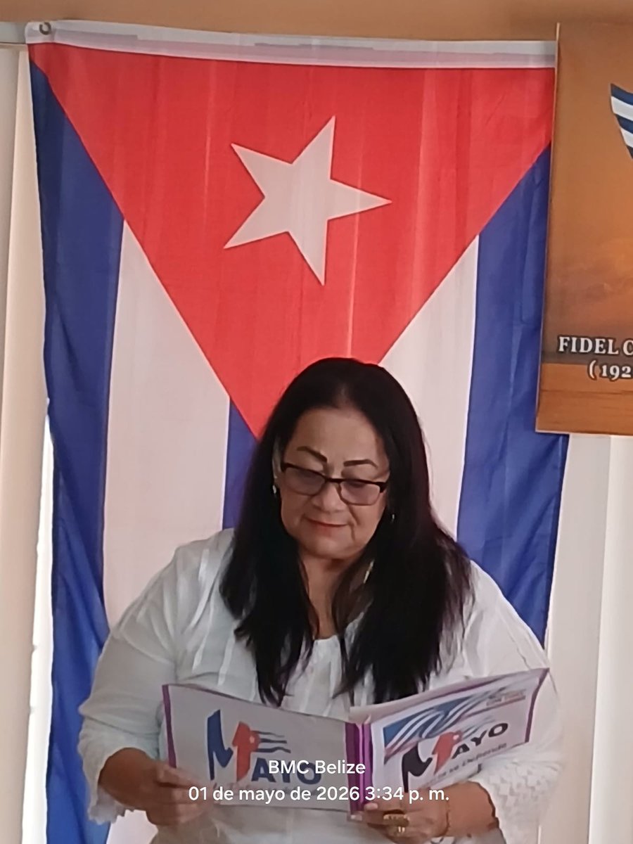embacubabelize's tweet photo. El Viceministro Primero del CITMA, RudyMontero, participó en el acto central por el 1ro de mayo de la Brigada Médica Cubana en Belice. Acompañado por la Embajadora de Cuba, la Jefa Nacional de la Brigada Medica y la delegacion de altos funcionarios del CITMA. #LaPatriaSeDefiende https://t.co/SWuEUCV73S