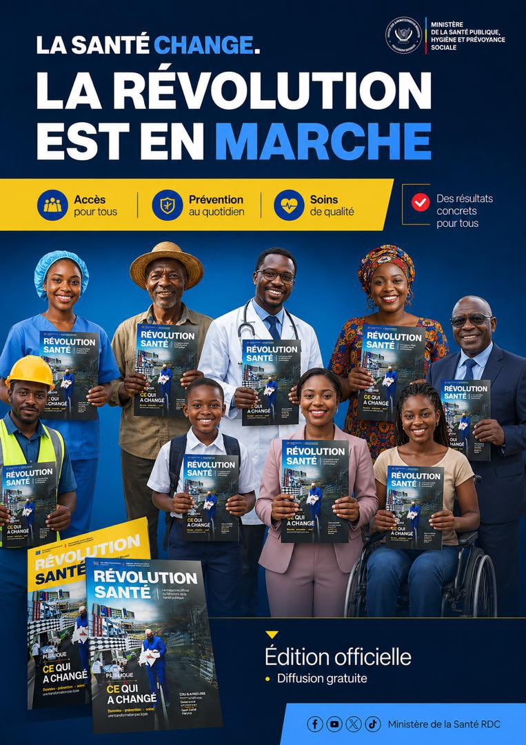 IrLumu's tweet photo. Étoile Bleue
Les œuvres de S.E Dr @rogerkamba Ministre de la Santé Publique, Hygiène et Prévoyance Sociale 
L’architecte de la Couverture Santé Universelle 💪
Ambassadeur de S.E Dr @rogerkamba 
La réserve de la République
✍️Mr FOBEL🧠 l’homme du chef https://t.co/C6HaZBZ9iE
