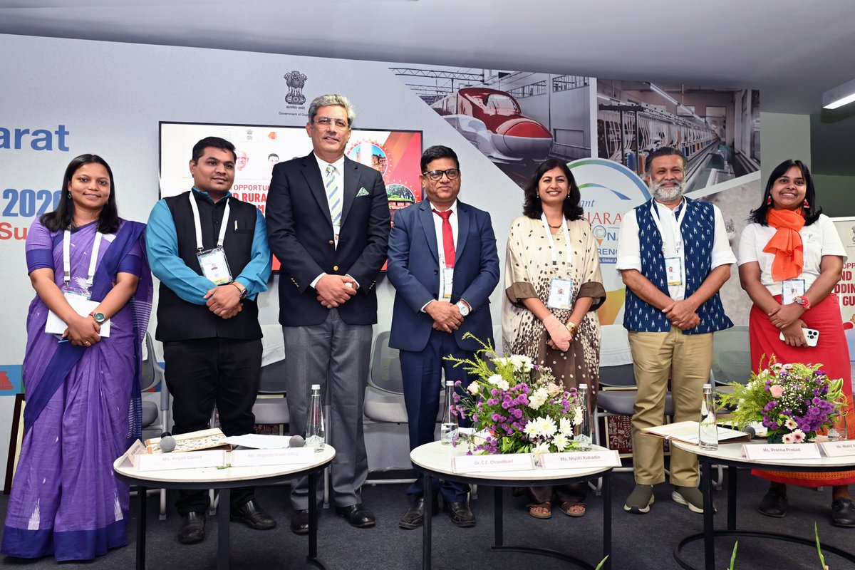 GujaratTourism's tweet photo. The Vibrant Gujarat Regional Conference in Surat set the tone for meaningful collaborations and future-forward thinking. Gujarat Tourism has hosted a dedicated session on opportunities in tribal and rural areas and wedding tourism, highlighting Gujarat’s diverse potential and untapped experiences. Conversations echoed innovation, inclusivity and growth, marking the beginning of two days of meaningful collaboration.

#VibrantGujarat #GujaratTourism #Surat #TourismGrowth #WeddingTourism