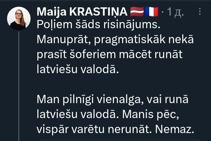 mums ir tieši tāda pati attieksme pret Maiju - varētu nerunāt.Nemaz...