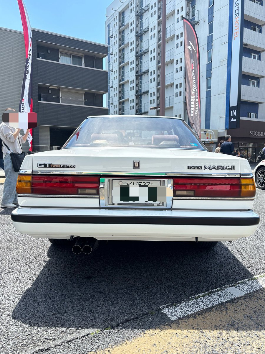 71マークIIのツインターボが展示されていました🤩友人が昔71チェイサー