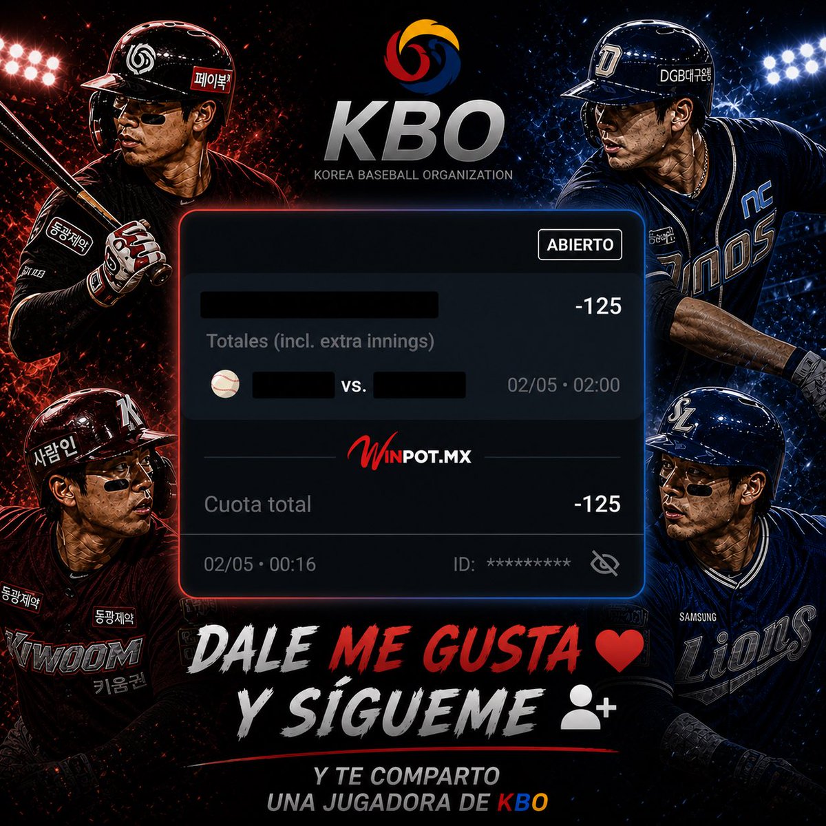 WojtekBets's tweet photo. Hay jugada en KBO… y no es para cualquiera 😈
El que sabe, sabe.

❤️ Dale like
👤 Sígueme
📩 y te la paso por aquí:

Únete
https://t.co/SV8hNlEqRG

#ApuestasDeportivas #MLBMexico #KBO #ApuestasMX #Parlays #TipsterMX #ApuestasMLB #DineroExtra https://t.co/iDqEK6Jc3e