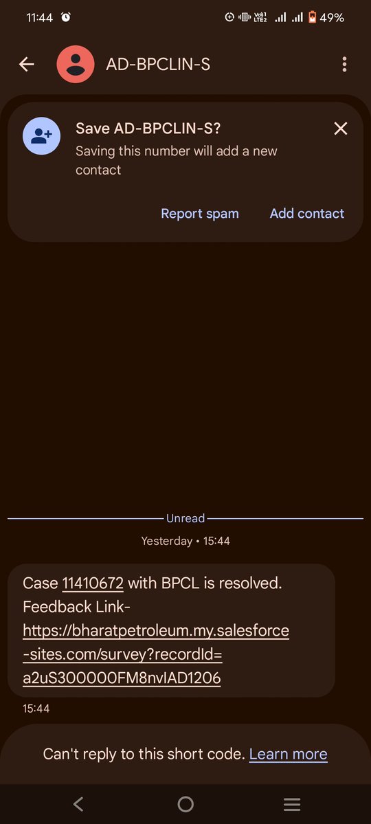 Roseline2026's tweet image. Shameful service @BharatPetroleum! Case 11410672 closed without my consent. Fake delivery status by agency &amp;amp; 7 days of mental agony. I want my ₹20,000 claim, not just excuses.
@MoPNG_eSeva @HardeepSPuri #ConsumerCourt #BharatGas #scamass