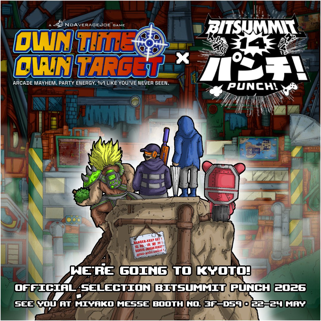 otime_otarget's tweet photo. We've known for a while. We just couldn't say anything.

Own Time Own Target (OTOT) has been officially selected for @BitSummit PUNCH 2026 in Kyoto. We're still a little stunned. 🧵 https://t.co/OvV9v4I00Q