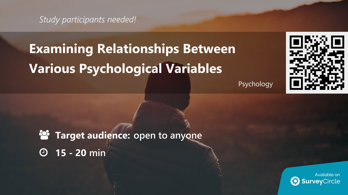 daily_research's tweet photo. Participants needed for online survey!

Topic: "Examining Relationships Between Various Psychological Variables" via @SurveyCircle

#DigitalBehaviors #SleepPatterns #EmotionalWellbeing #MentalHealth #survey #surveycircle https://t.co/X1zCoZs0VJ