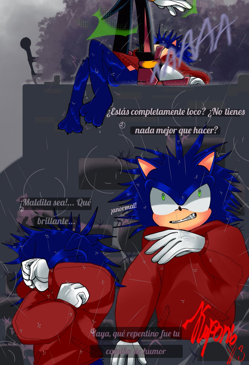 KINGP128851's tweet photo. La primera parte del cómic "Problemas de hibernación" en español
#comic #art #sonic #sonicthehedgehog #shadow #Shadowthehedgehog #HibernationProblems #sonadow https://t.co/BhZNRkxZNi