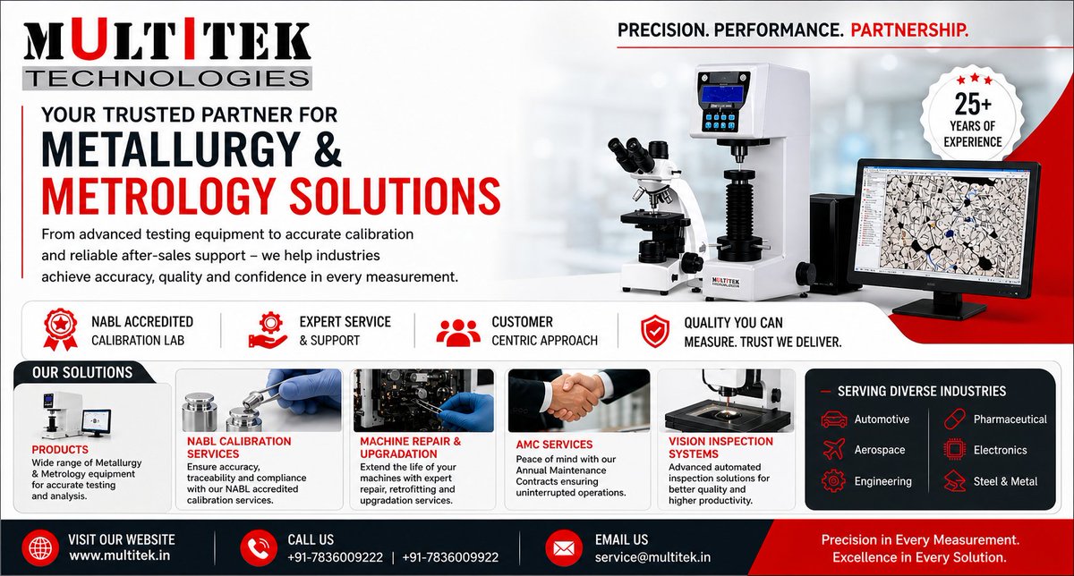 MultitekIndia's tweet image. Why Industries Across India Trust Multitek for Precision Machines
👉 Read more about why leading industries choose Multitek:
 linkedin.com/pulse/why-indu…
#MultitekTechnologies #PrecisionEngineering #Metrology #Metallurgy #ManufacturingIndia #QualityAssurance #IndustrialSolutions