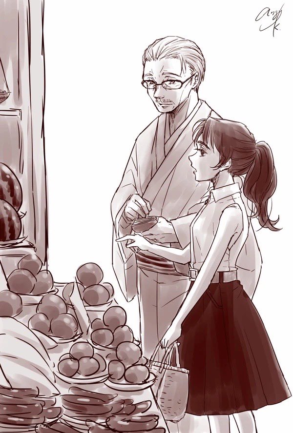 帰ったらおじさんと少女描きたいな。