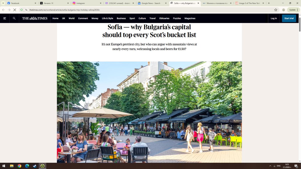 highbg's tweet image. #Sofia — why #Bulgaria’s #capital should #top every #Scot’s #bucketlist
It’s not #Europe’s #prettiest #city, but who can argue with #mountain #views at nearly every turn, #welcoming #locals and #beers for £1.50? @thetimes