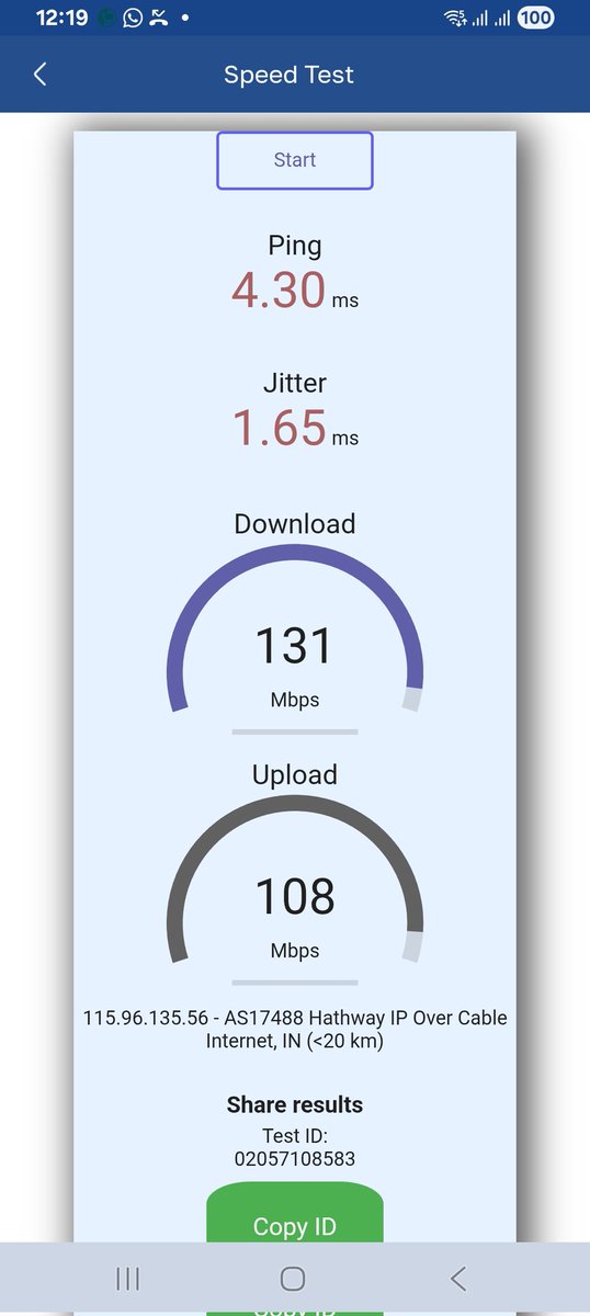 prat3797's tweet photo. @HathwayBrdband All cheaters are working in Hathway Kolkata team . They dont attend registered calls and make customer suffer. The committed speed for which they are taking money is never attained.I get only 120 mbs speed or even lower for a 200mbps plan . https://t.co/iEqKCYofwN