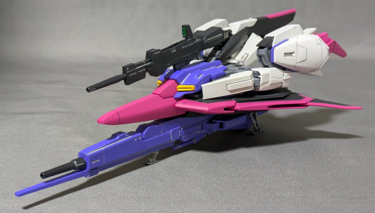 ozz_nyang's tweet photo. #HGUC #MSZ006 #Zガンダム
(#UC0088) #ウェイヴライダー に
#ハイパー・メガ・ランチャー を
装備した https://t.co/9rGgTSYPxE