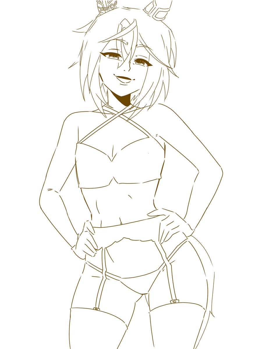 frambue31483691's tweet image. Stego Wip

#Umamamusume #draw #art #Staygold