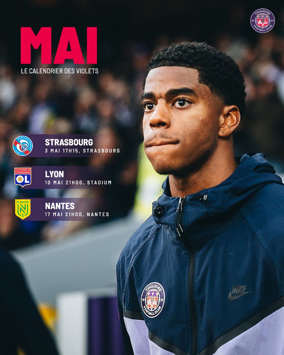Trois matchs pour prendre le max de points et finir le plus haut possible 🎯

Et ça commence demain en Alsace avec #RCSATFC !