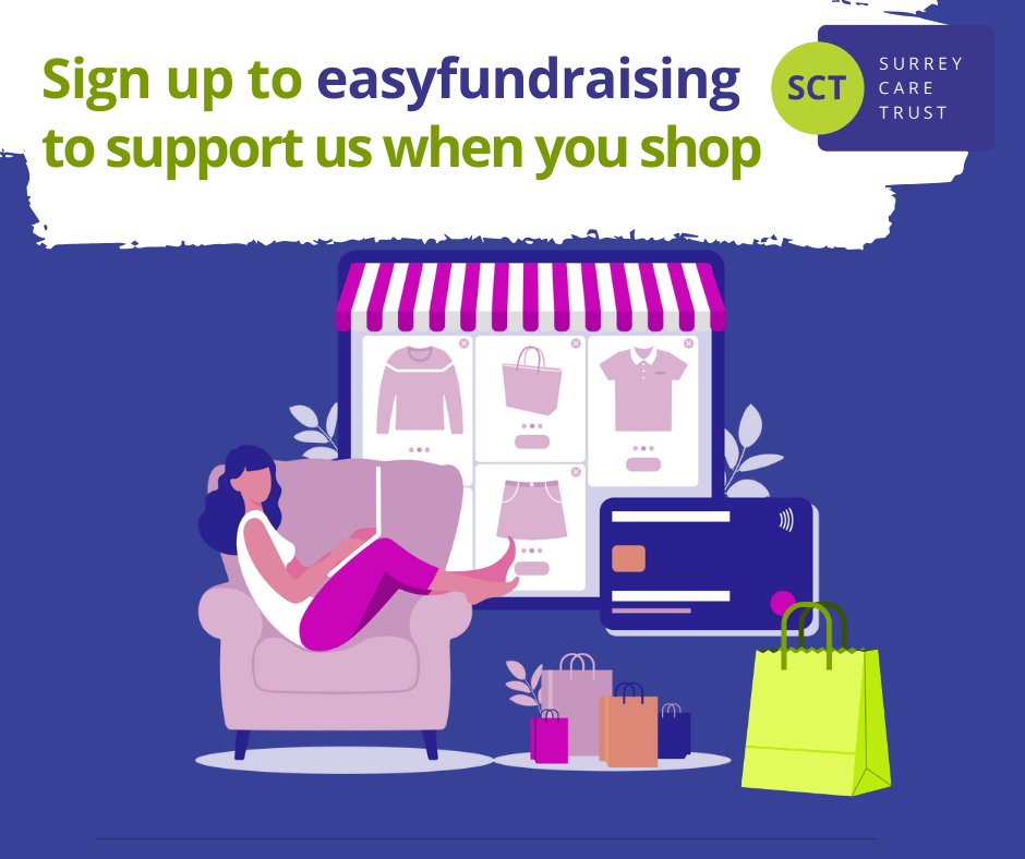 SurreyCareTrust's tweet image. Did you know your shopping can change lives in Surrey? Every purchase made through easyfundraising helps us provide vital support and opportunities to people in our community. 

Shop with purpose and make a real difference today: easyfundraising.org.uk/causes/surreyc…

#ShopForGood  #GiveBack