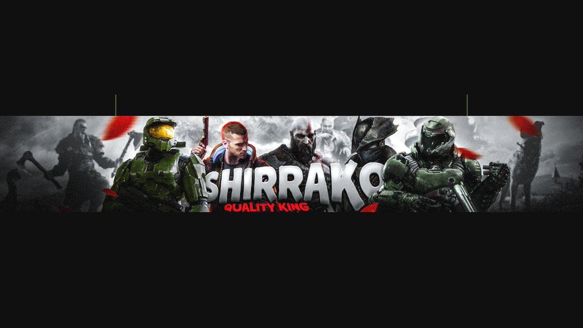 GiusGreen's tweet photo. FanArt banner @ShirrakoGaming 
Download 
https://t.co/UQtekptacE https://t.co/KaVLOF2N2P