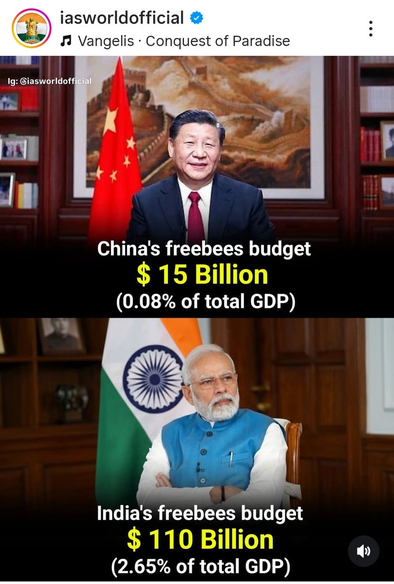 sasanka54's tweet image. The downfall of Indian economy.. 
Irrespective of which government it is.. Freebie culture spoil the lives of many.. #congress started it with hardworking tax payers money and spending on abled women and for what? For freaking votebanks? 
#socallednaarishakti
#womenempowerment
