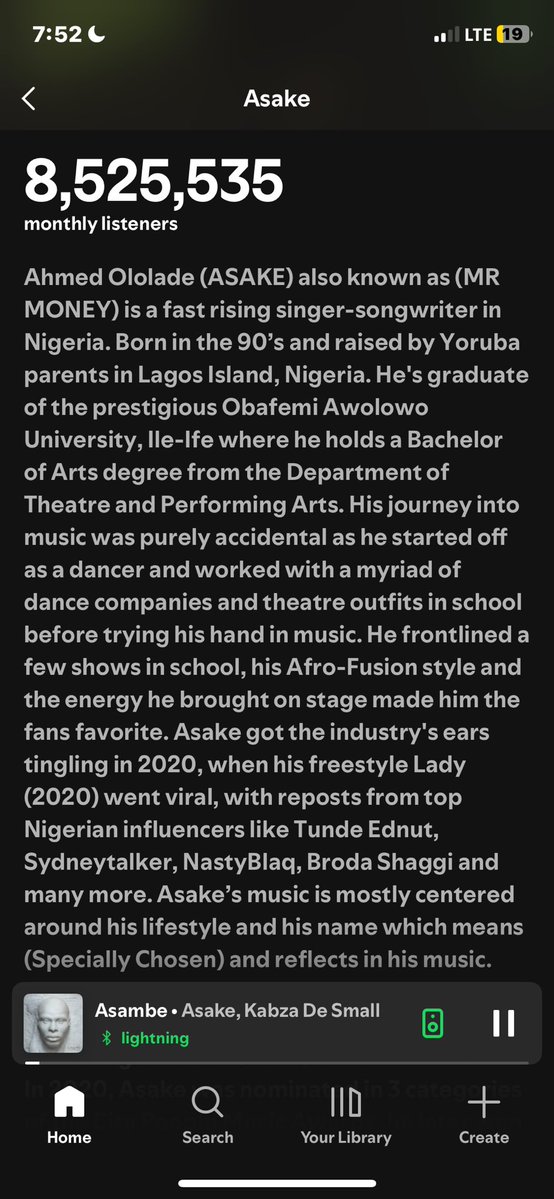 <a href="/TokiAnifowose/">ᵀᴬ</a> when would this be corrected? ASAKE fast rising singer ke?
Abeg o