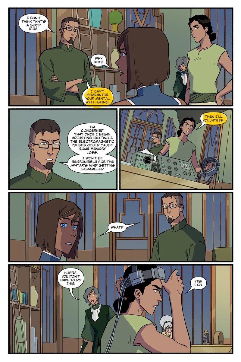 moliathh's tweet image. saying "kuvira and baatar get the same punishment" is so funny bc u know fucking well they didnt