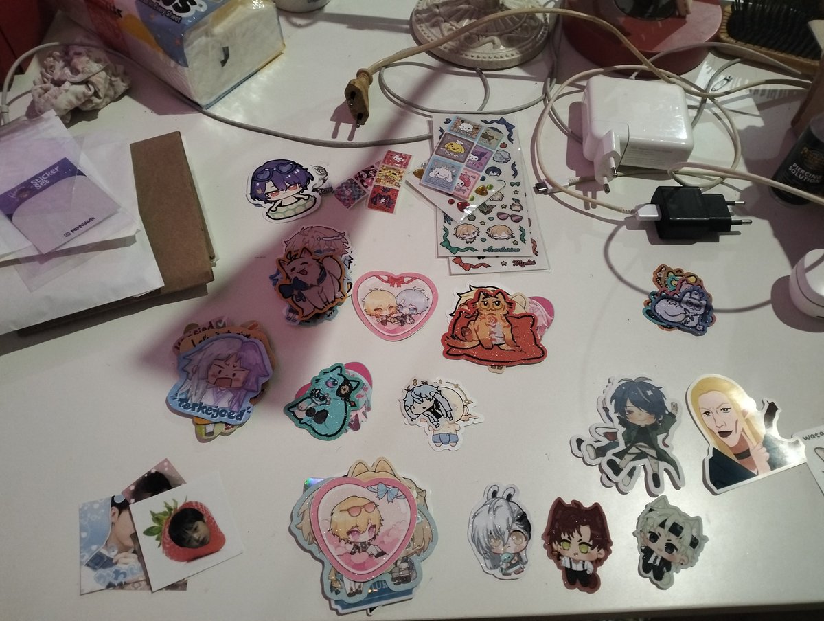 never realized how much stickers i owned... whoops