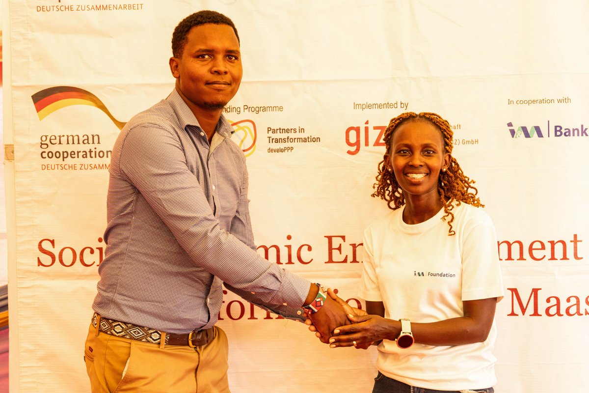 IMFoundationKE's tweet photo. Energy, innovation and impact in the Mara.
Through our KES 230M Economic Empowerment and Gender Transformation initiative with GIZ and The Maa Trust, The Predators’ Den brought together 140 entrepreneurs with powerful ideas shaping the future of their communities. From this, 9 entrepreneurs secured KES 1.92M in seed funding, plus scholarships and business support to fuel their next level.  From pitching to high-stakes selections, our MSME Team led by Eunice Kinyanjui and Janet Mawiyoo brought serious energy, sharp focus, and passion to every decision. And this is just the beginning. We continue to walk this journey with these entrepreneurs as they grow, scale and create lasting impact. Partnership power in action. 

#IMFoundation #Learning #Growing #Thriving #CelebratingFiveYearsOfImpact