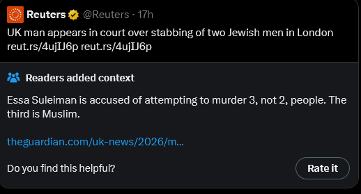 SpeakingHemant's tweet image. Wait... @Reuters getting fact checked. Gosg they are lying so openly now ? Just to defend #Jews #Isreal ? What a shameful behavior...!! #reuters #UKStabbing #London #UnitedKingdom